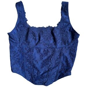 PINK Victoria's Secret Navy‎ Lace Bralette Semi Sheer Size XS EUC Coquette Fairy